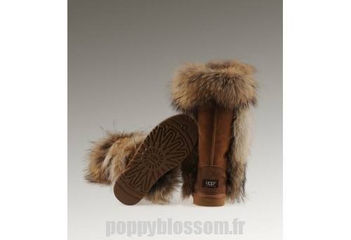 Nouveau Prix Ugg-217 Grand fourrure Fox Chataigne Bottes?